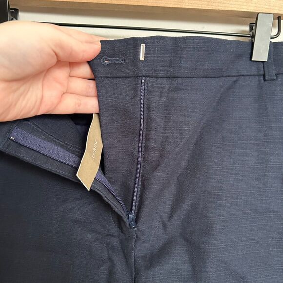 J.Crew Scalloped Hem Navy Shorts - Picture 4 of 8